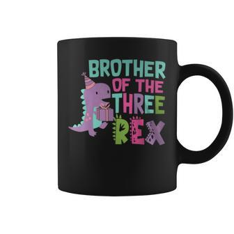 Brother Of The Three Rex Birthday Dinosaur Family Matching Coffee Mug - Monsterry CA