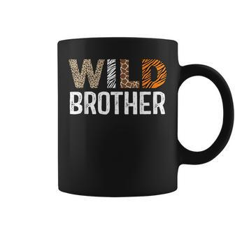 Brother Of The Wild One Zoo Birthday Safari Jungle Family Coffee Mug - Monsterry UK