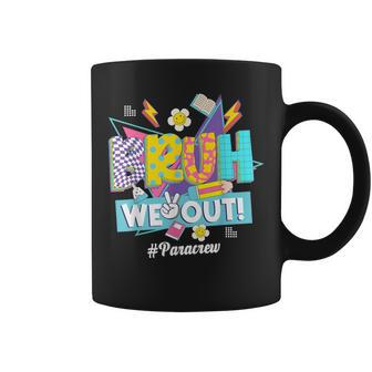 Bruh We Out 80S 90S Summer Para Crew Happy Last Day Coffee Mug - Seseable