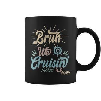 Bruh We Cruisin' Vintage Ocean Lovers Cruising Family 2024 Coffee Mug - Monsterry UK