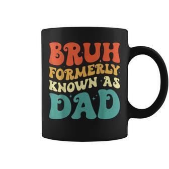 Bruh Formerly Known As Dad Groovy Father's Day Coffee Mug - Thegiftio UK