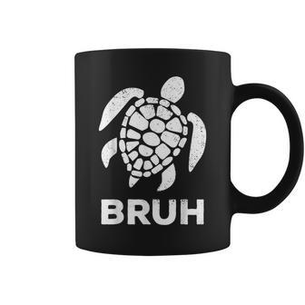 Bruh Meme Sea Turtle Retro Earth Day 2024 Ns Boys Coffee Mug - Monsterry DE