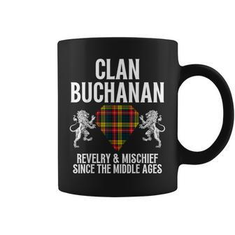Buchanan Clan Scottish Name Coat Of Arms Tartan Family Coffee Mug - Seseable