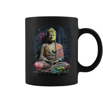 Buddhist Monk Yin Yang Zen Meditation Buddha Coffee Mug - Seseable