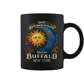 Buffalo New York 2024 Total Solar Eclipse April 8 Souvenir Coffee Mug | Mazezy