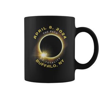Buffalo New York Solar Eclipse Totality April 8 2024 Coffee Mug | Mazezy