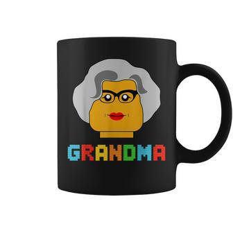 Building Block Brick Grandma Master Builder Family Matching Coffee Mug - Monsterry