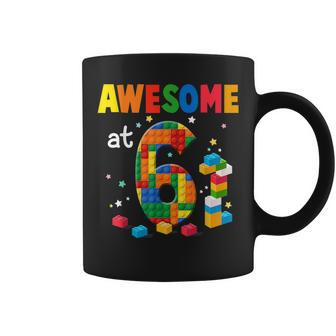 Building Blocks Brick 6Th Birthday 6 Year Old Boy Coffee Mug | Crazezy CA