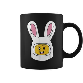 Building Blocks Face Figure Rabbit Easter Day Master Builder Coffee Mug - Seseable