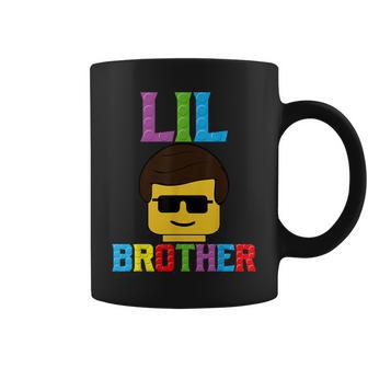 Building Blocks Lil Brother Master Builder Matching Family Coffee Mug - Seseable