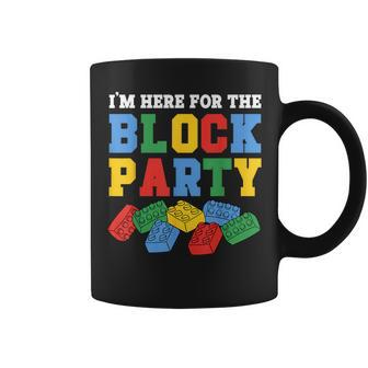 Building Brick I'm Here For The Block Party Master Builder Coffee Mug - Monsterry UK