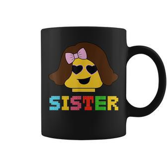 Building Bricks Blocks Sister Master Builder Family Matching Coffee Mug - Monsterry CA