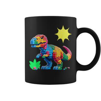 Building Bricks Dinosaur T-Rex Family Matching Coffee Mug - Seseable