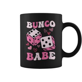 Bunco Babe Bunco Game Night Retro Groovy Gamble Coffee Mug - Monsterry UK