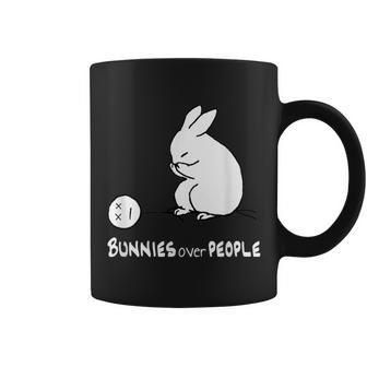 Bunnies Over People Cute Bunny Rabbit Casual Coffee Mug - Monsterry UK