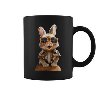Bunny With Sunglasses Rabbit Brown Hare Cute Bunnies Coffee Mug - Thegiftio UK