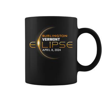 Burlington Vermont Total Solar Eclipse 2024 Coffee Mug | Mazezy