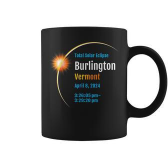 Burlington Vermont Vt Total Solar Eclipse 2024 1 Coffee Mug - Monsterry UK