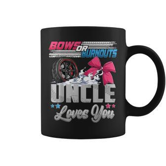 Burnouts Or Bows Gender Reveal Party Announcement Uncle Coffee Mug - Thegiftio UK