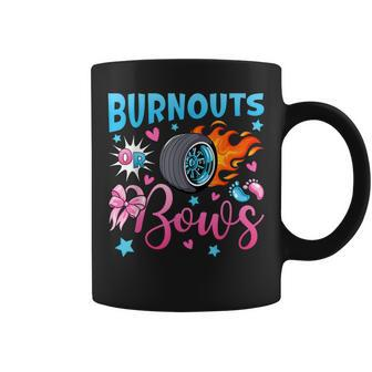 Burnouts Or Bows Gender Reveal Party Ideas Baby Announcement Coffee Mug - Seseable