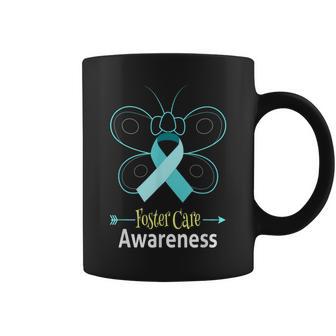 Butterfly Adoption Foster Care Ribbon Foster Care Awareness Coffee Mug - Monsterry UK