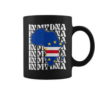 Cabo Verde Is In My Dna Love Cape Verde Flag In Africa Map Coffee Mug - Monsterry DE