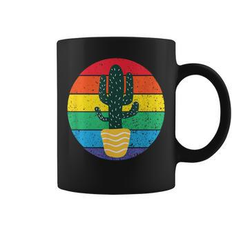 Cactus Serape Rainbow Awesome Novelty Coffee Mug - Seseable