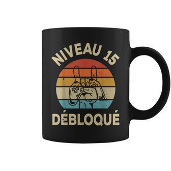 Cadeau Anniversaire 15 Ans Niveau 15 Débloqué Geek Noël Tasse - Cadeauxyz