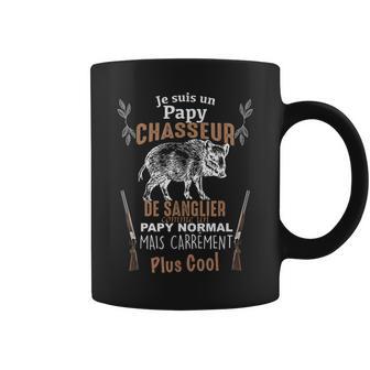 Cadeau Papy Chasseur Chasse Homme Sanglier Citation Humour Tasse - Cadeauxyz