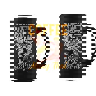 Caffè E Muay Thai Boxeo Muay Tailandés Artes Marciales Taza de café - Regaloses