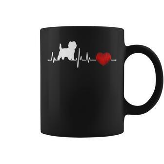 Cairn Terrier Heartbeat I Love My Cairn Terrier Coffee Mug | Crazezy