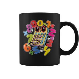 Calculator Number Day Math Day Lover Costume Black Coffee Mug - Thegiftio UK