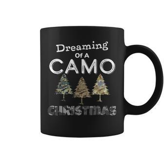 Camo Christmas Trees For Dreaming Of Camo Christmas Coffee Mug - Monsterry