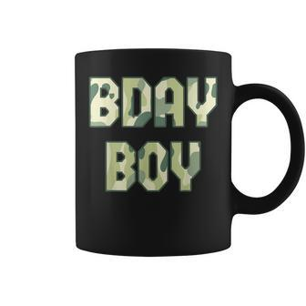 Camouflage Theme Bday Boy Military Little Officer Birthday Coffee Mug - Monsterry