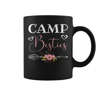 Camp Besties Love Pink Best Friend Coffee Mug - Monsterry DE
