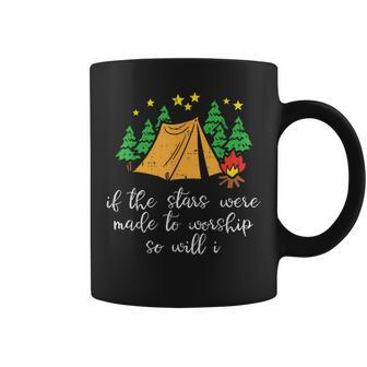 Camping Stars Made To Worship Christian Camper Kid Coffee Mug - Monsterry UK