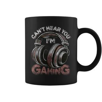 Can't Hear You I'm Gaming Video Gamers Headset Coffee Mug - Thegiftio UK