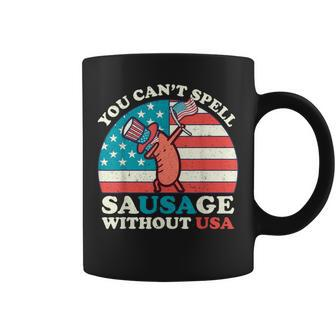 You Can’T Spell Sausage Without Usa 4Th Of July Quote Coffee Mug - Monsterry