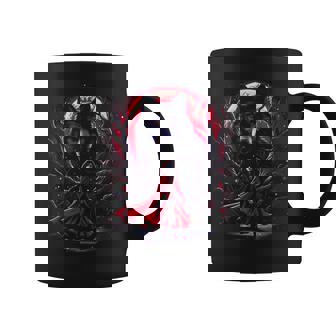 Caperucita Roja Y La Luna Llena Cuento Clásico Dark Style Taza de café - Regaloses