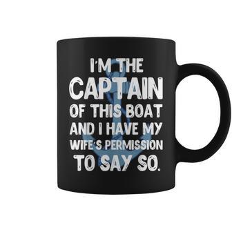 Captain Boater Boating Pontoon Summer Vacation Coffee Mug - Monsterry