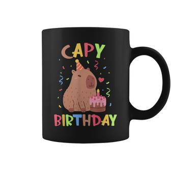 Capy Birthday Capybara Animals Boys Girls Bday Coffee Mug - Monsterry UK