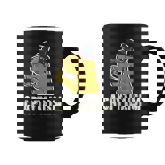 Capybara Capytalism Capitalism Capybara Coffee Mug - Seseable