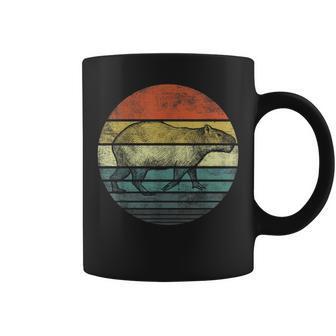 Capybara Retro Sunset Animal Lover Capybara Silhouette Coffee Mug - Thegiftio UK