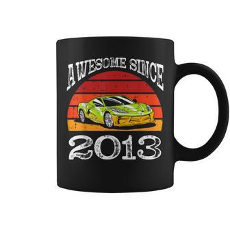 Car Awesome Since 2013 10Th Birthday 10 Years Old Car Lover Coffee Mug - Monsterry