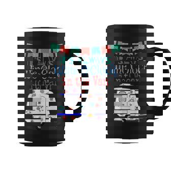Caravan And Wine Lovers Happy Camper Life Coffee Mug - Thegiftio UK