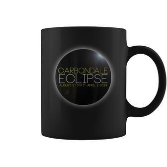 Carbondale Eclipse August 21 2017 & April 8 2024 Coffee Mug - Seseable