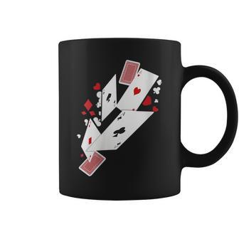 Card Shark Poker Player Four Aces Gambling Idea Coffee Mug - Monsterry DE