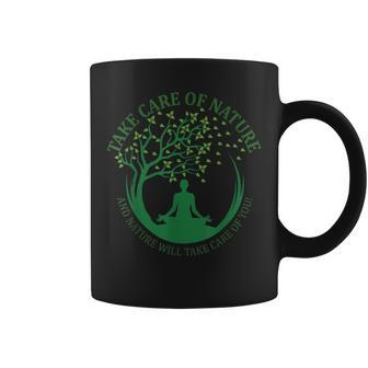 Take Care Of Nature David Attenborough Save Earth Yoga Coffee Mug - Monsterry