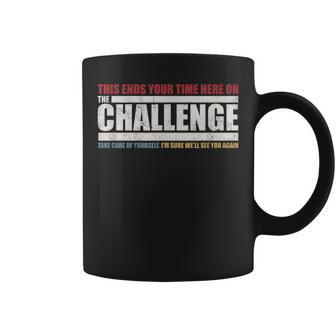 The Take Care Of Yourself Challenge Quote Colored Coffee Mug - Monsterry DE