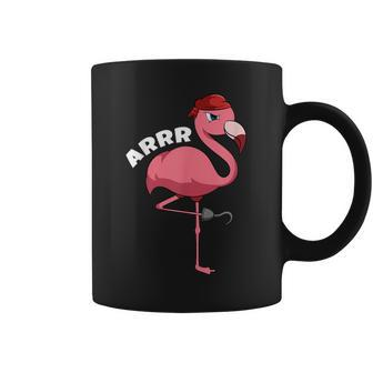 Caribbean Freebooter Sea Thief Girl Flamingo Pirate Coffee Mug - Monsterry